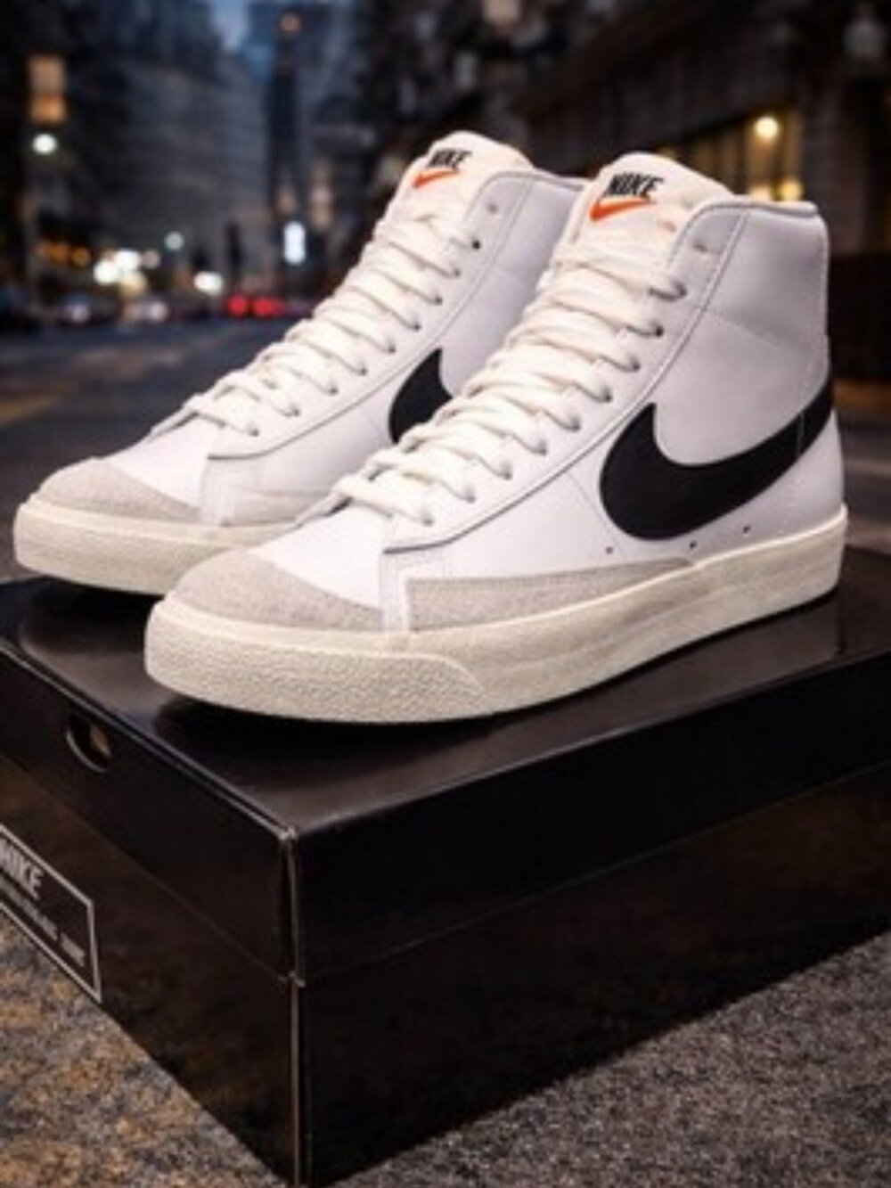 Nike Blazer Mid 77 Vintage White Black Size 13M Brand New